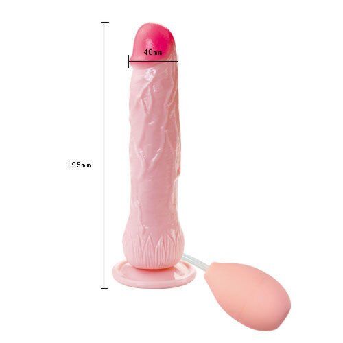 Dildo BAILE EROS s funkciou simulácie ejakulácie