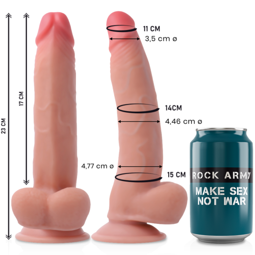 Dildo Rock Army Leopard 23 cm s prísavkou