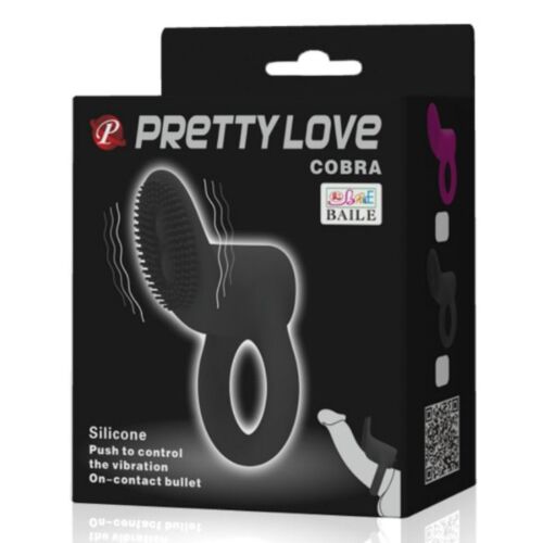 Krúžok Pretty Love Cobra s klitorálnym stimulátorom