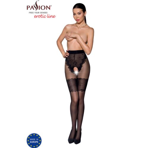 Pančuchy Passion Woman TIOPEN 013 s otvorom medzi nohami