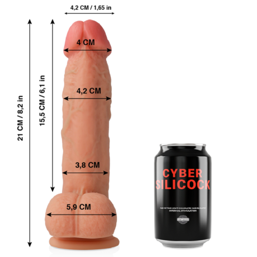 Dildo Loviux Cyber Silicock Saul 21 cm s realistickým dizajnom