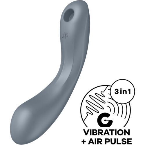 Sučník Satisfyer Air Pulse Curve Trinity 1 so vibráciou