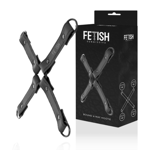 Putá FETISH SUBMISSIVE VEGAN LEATHER HANDCUFF UNION