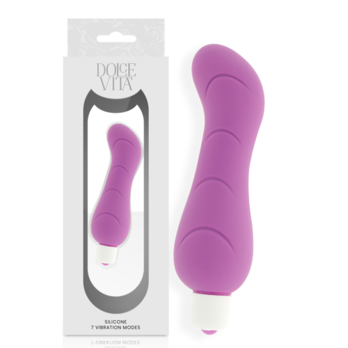 Vibrátor DOLCE VITA G-SPOT PURPLE silikonový dizajn