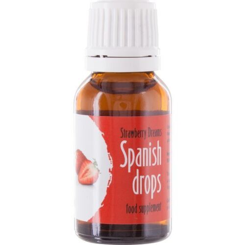 Stimulátor Cobeco Spanish Drops Jahodové sny 15 ml