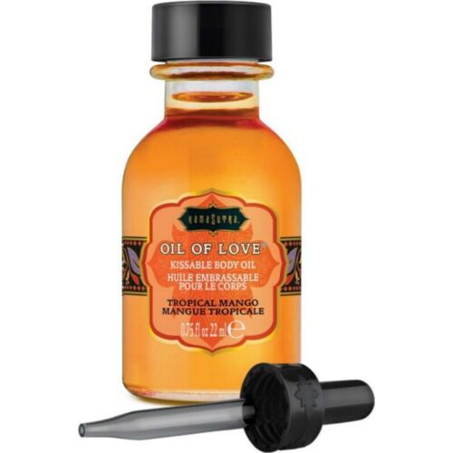 Olej KAMASUTRA Mango 22 ml s hrejivým efektom
