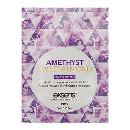 Olej na masáž Exsens Amethyst 3 ml s ametystovými kameňmi