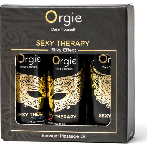 Masážne oleje Orgie Sexy Therapy 3x30ml - 3 rôzne vône