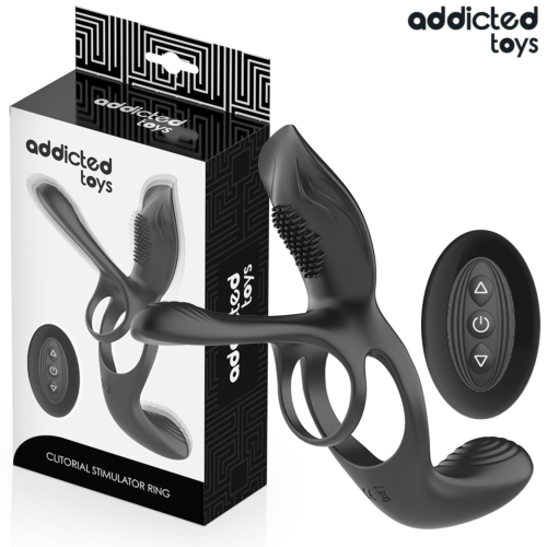 Análny krúžok ADDICTED TOYS s klitorálnym stimulátorom