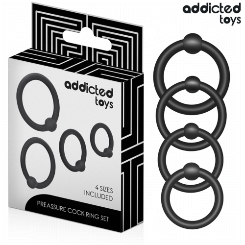 Krúžky ADDICTED TOYS SET OF PRESSURE SILICONE RINGS