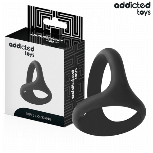 Krúžok ADDICTED TOYS Thick Triple s trojitým dizajnom