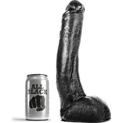 Dildo Loviux All Black 29 cm zakrivené