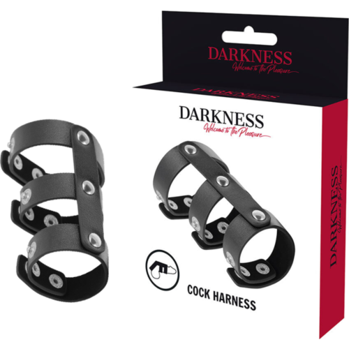 Krúžok Pene Darkness Bondage s úpravou pre semenníky