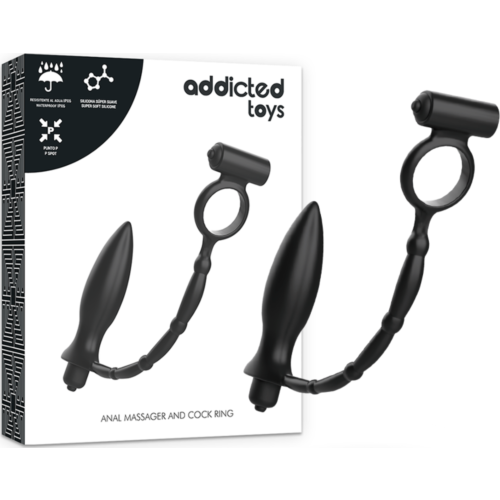 Anal Plug ADDICTED TOYS s vibračným krúžkom