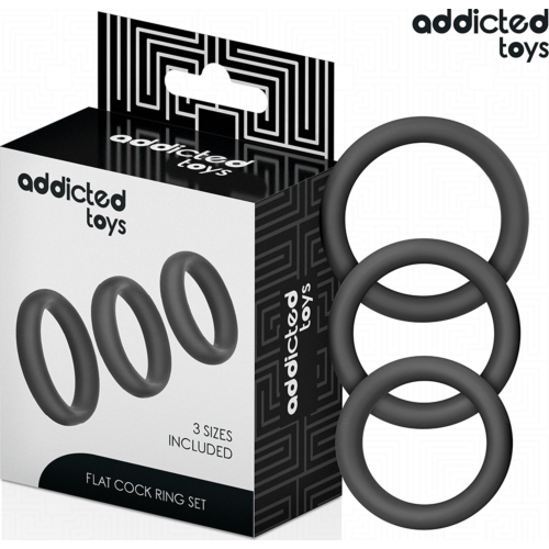 Krúžky ADDICTED TOYS - set plochých silikónových krúžkov