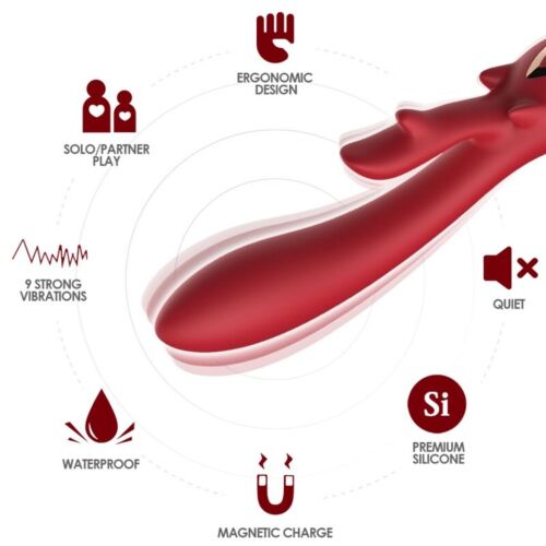 Vibrátor ARMONY ELK - Intenzívna stimulácia s 15 režimami