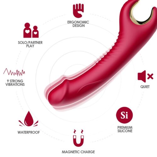 Vibrátor ARMONY PRINCE s rotáciou a vibráciou