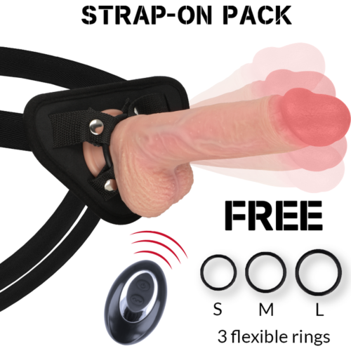 Postroj Rock Army Apache s vibrátorom 20.5 cm