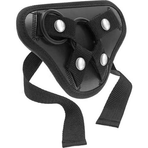 Postroj S Pleasures 2 Ring Harness pre dvojnásobnú stimuláciu