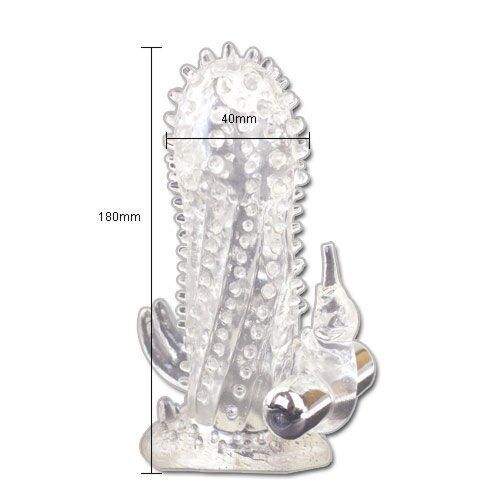 Návlek na penis BAILE FOR HIM Brave Man s stimulátorom