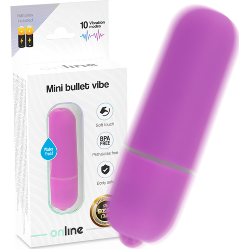 Vibrátor ONLINE Mini Bala s 10 režimami vibrácie