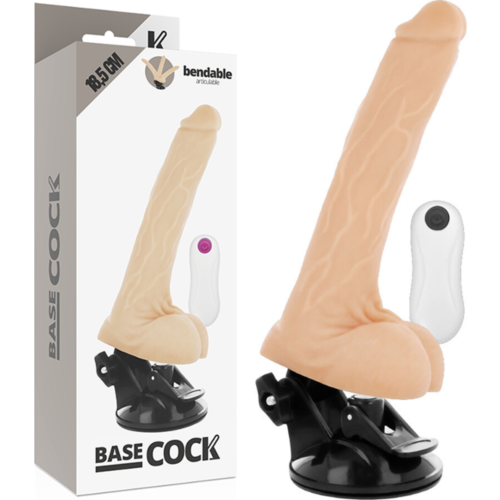 Vibrátor BASECOCK 18.5 cm s diaľkovým ovládaním