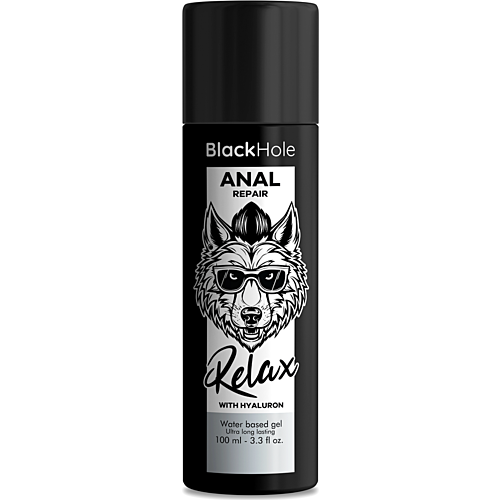 Lubrikant BLACK HOLE Anal Repair s kyselinou hyalurónovou 100 ml