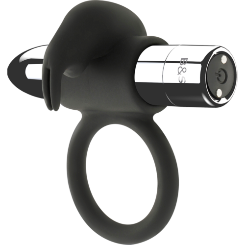 Nabíjací vibračný krúžok Black&Silver Burton
