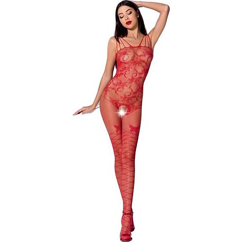 Bodystocking Passion Woman BS076 s čipkou a priesvitnosťou