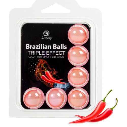 Lubrikant SECRETPLAY Brazilian Balls s trojnásobným efektom