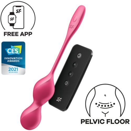 Vibračné Kegelove Guličky SATISFYER Love Birds 2 s aplikáciou
