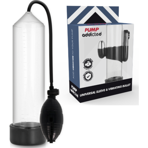 Vibrátor PUMP ADDICTED RX3 s priehľadným dizajnom