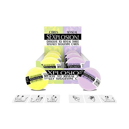 Bombas do kúpeľa Kheper Games SEXPLOSION s erotickými kartami