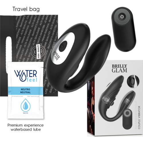 Vibrátor Brilly Glam Couple Pulsing s diaľkovým ovládaním