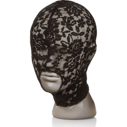 Maska CalExotics Scandal Black Lace s otvoreným dizajnom