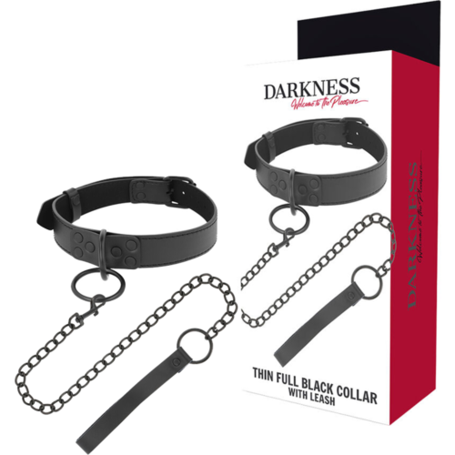Obojok DARKNESS BONDAGE s reťazou