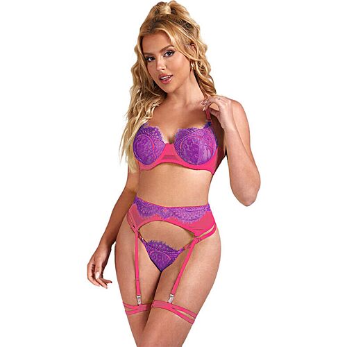 Set lingerie SUBBLIME s podväzkami a krajkou