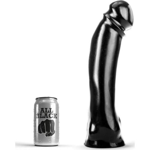 Dildo ALL BLACK DONG 33 cm - Rigidný a dlhý