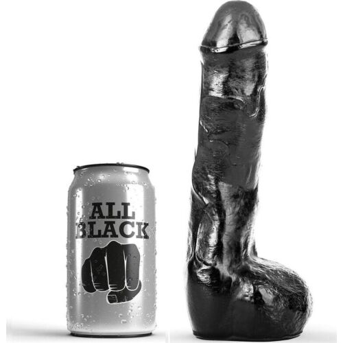 Dildo ALL BLACK 20 cm realistické