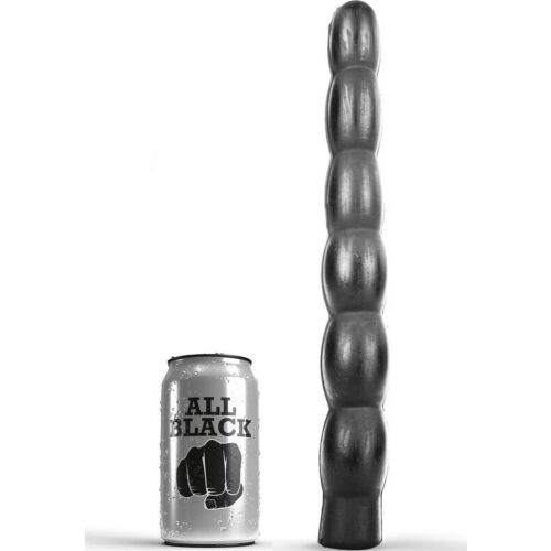 Dildo ALL BLACK 32 cm pre intenzívnu stimuláciu