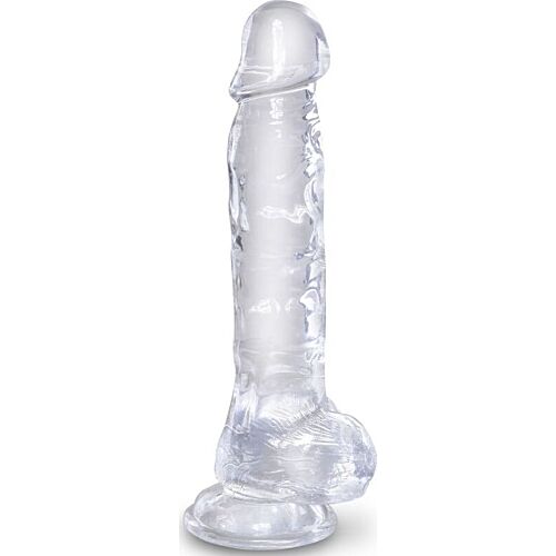 Dildo Pipedream King Cock Clear 16,5 cm s prísavkou