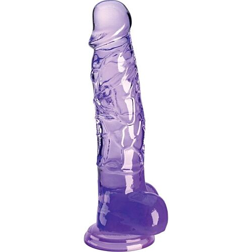 Dildo King Cock Clear 16.5 cm s testičkami