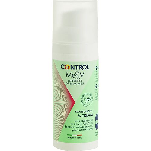 Krém na pokožku Control V-Cream s aloe verou a kyselinou hyalurónovou