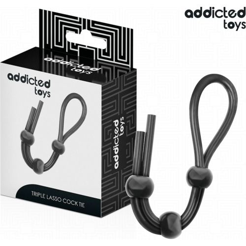 Krúžok Addicted Toys Cuerda Silicona Lazo Triple