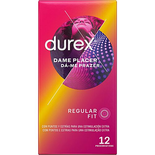 Kondómy Durex Dame Placer s drážkami a výstupkami