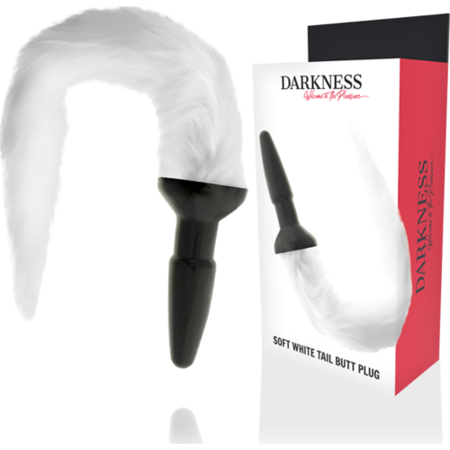 Análny plug DARKNESS s chvostom pre vizuálnu stimuláciu