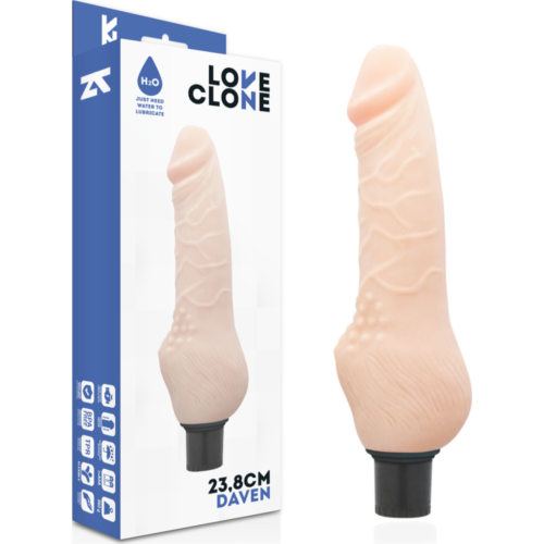 Vibrátor Loveclone Daven 23,8 cm so samo-lubrikáciou