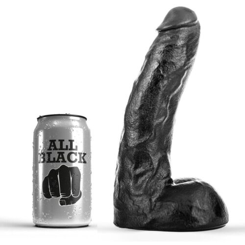 Dildo All Black 22 cm - Flexibilný a jemný pre radosť