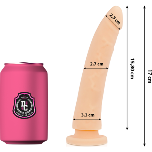 Dildo DELTACLUB 17 cm z medicínskej silikónu