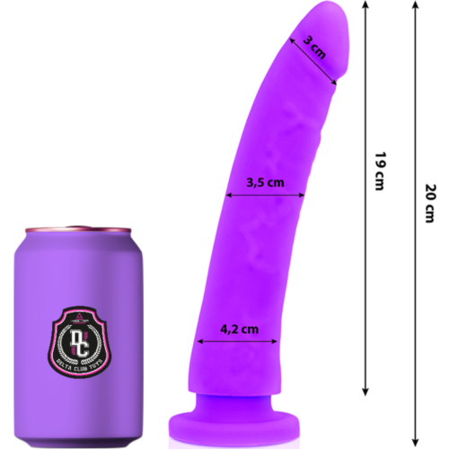 Dildo DELTACLUB 20 cm medicínska silikóna